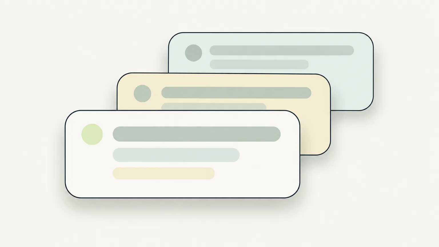 Three AI answer cards with one showing the brand