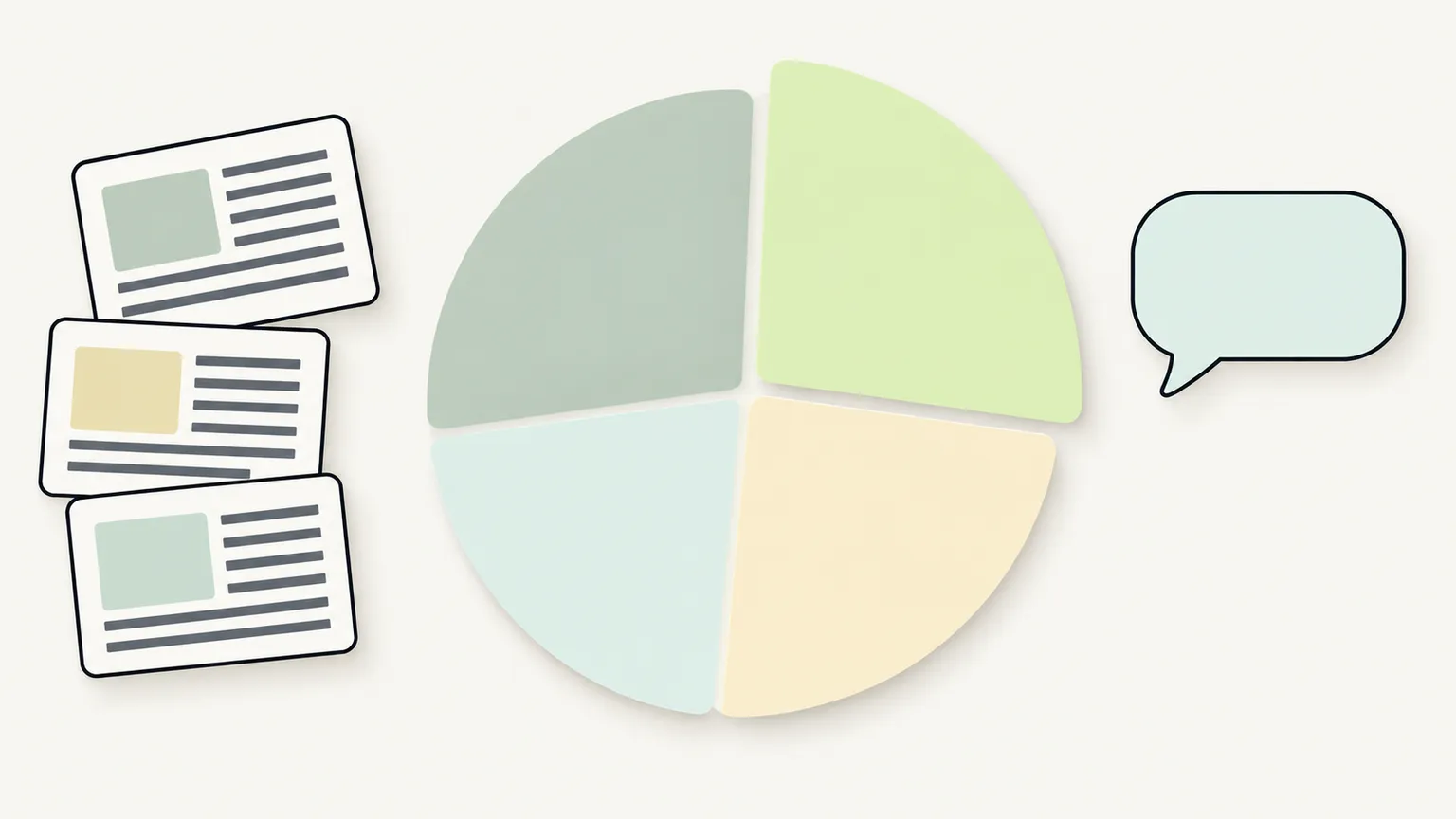 Share of voice, one brand slice of all the coverage